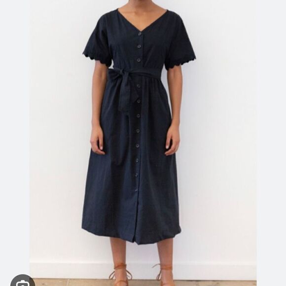 ALEX MILL
RICK PAPER COTTON DRESS - BLACK - Picture 1 of 9